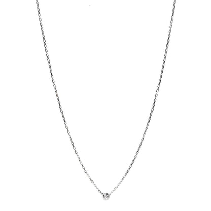 Cartier 18K White Gold Diamond XS D'Amour Pendant Necklace 1 of 7