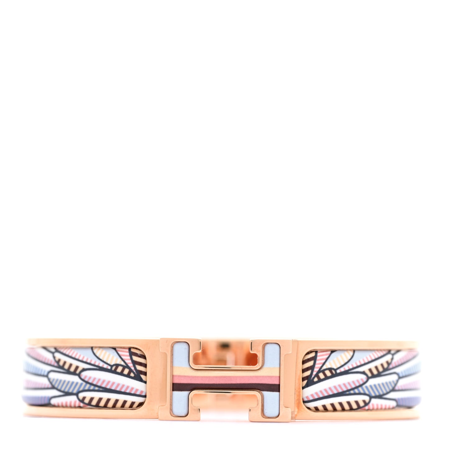 Enamel Narrow Pegase Pop Clic Clac H Bracelet PM Album De Soie Bis