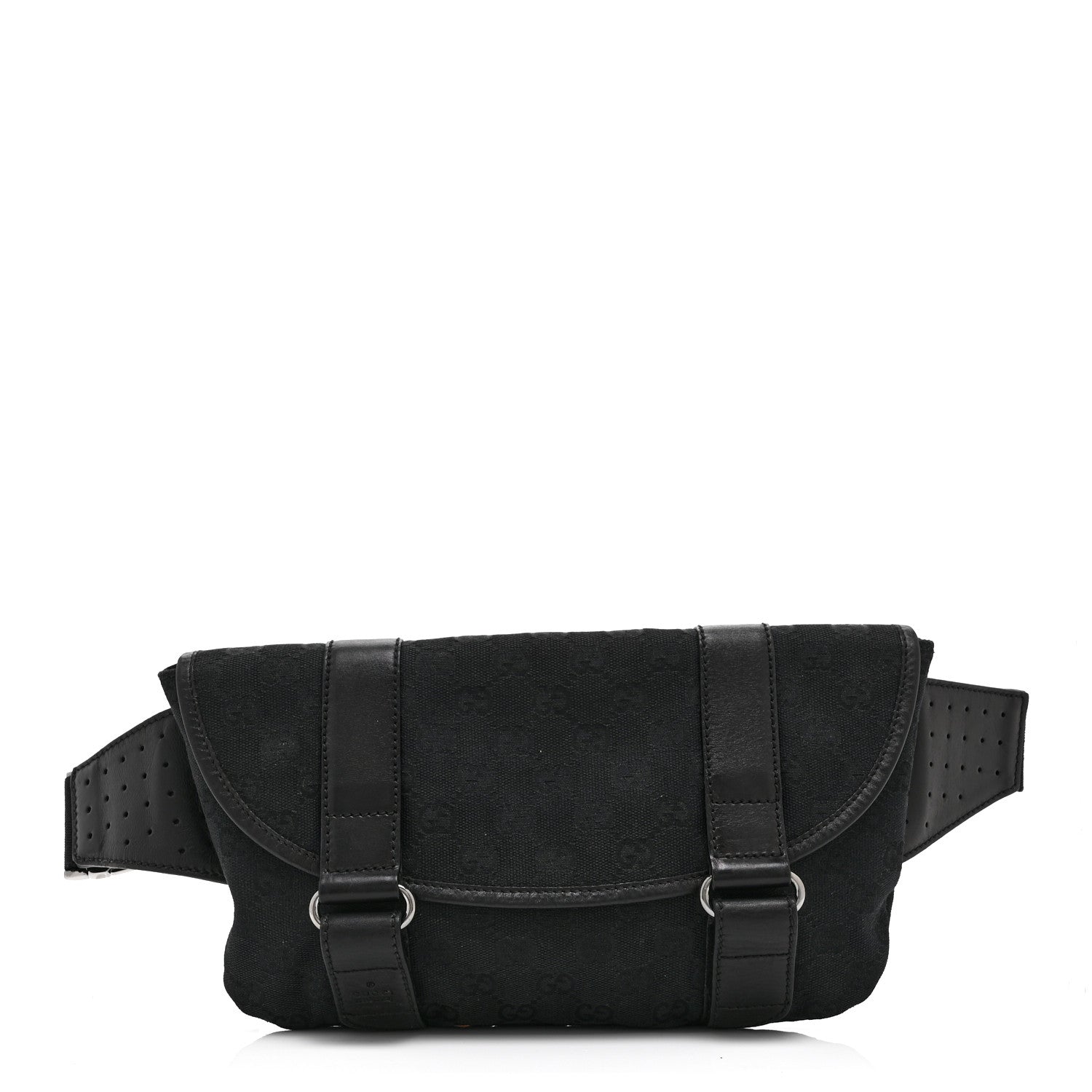 Gucci Monogram Waist Belt Bag Black 1 of 10