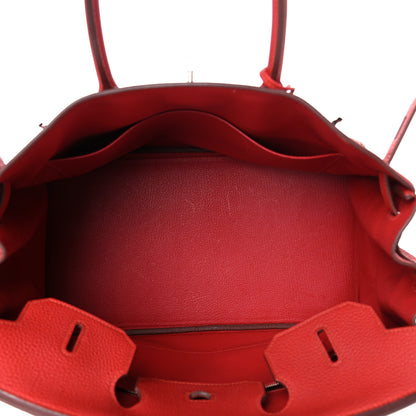 Hermes Togo Birkin 35 Rouge Casaque 18 of 38