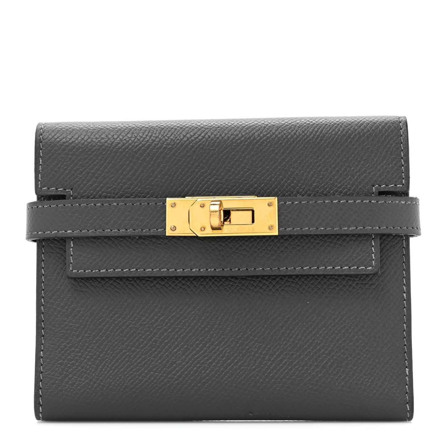 Courchevel Kelly Compact Wallet Graphite