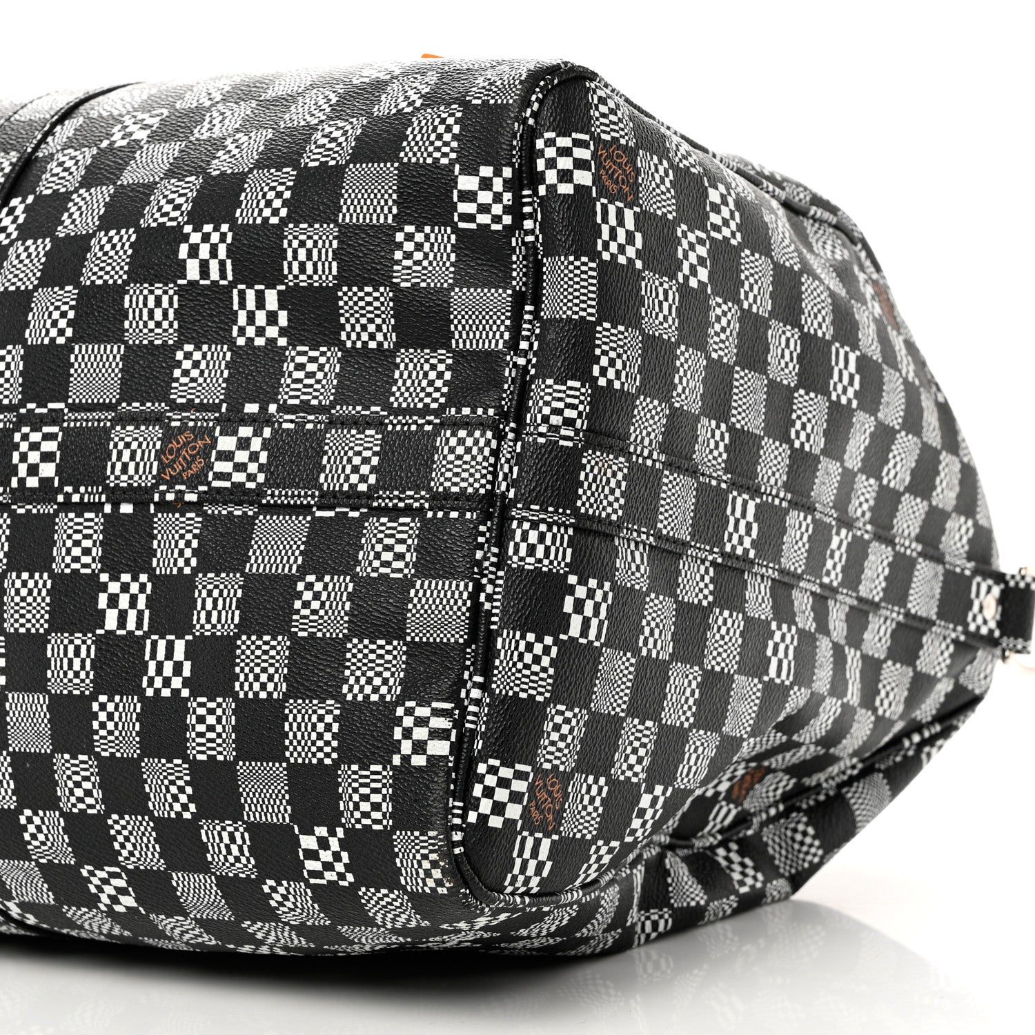Louis Vuitton Damier Distorted Keepall Bandouliere 50 Black White 7 of 10