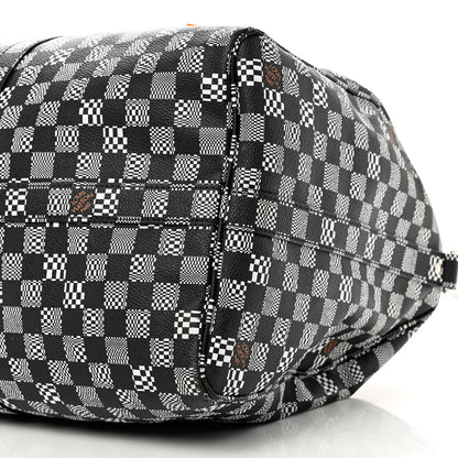 Louis Vuitton Damier Distorted Keepall Bandouliere 50 Black White 7 of 10