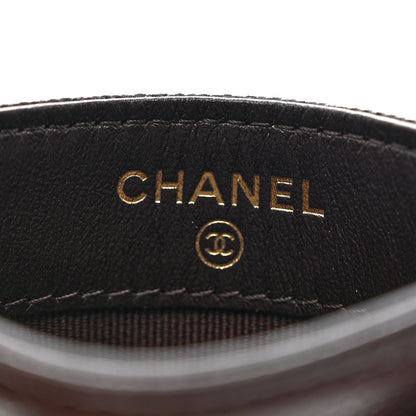 Chanel Caviar Quilted Card Holder Dark Brown 6 of 8