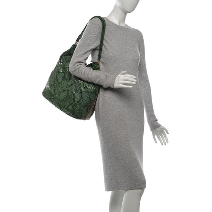 Stella McCartney Faux Python Bailey Boo Hobo Green 2 of 8