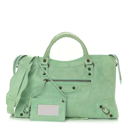 Balenciaga Chevre Classic Hardware City Vert D'eau 1 of 12