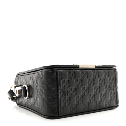 Off-White Embossed Mini Diag Binder Clip Bag Black 4 of 13