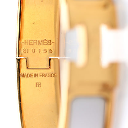 Hermes Enamel Narrow Clic Clac H Bracelet PM White 3 of 3