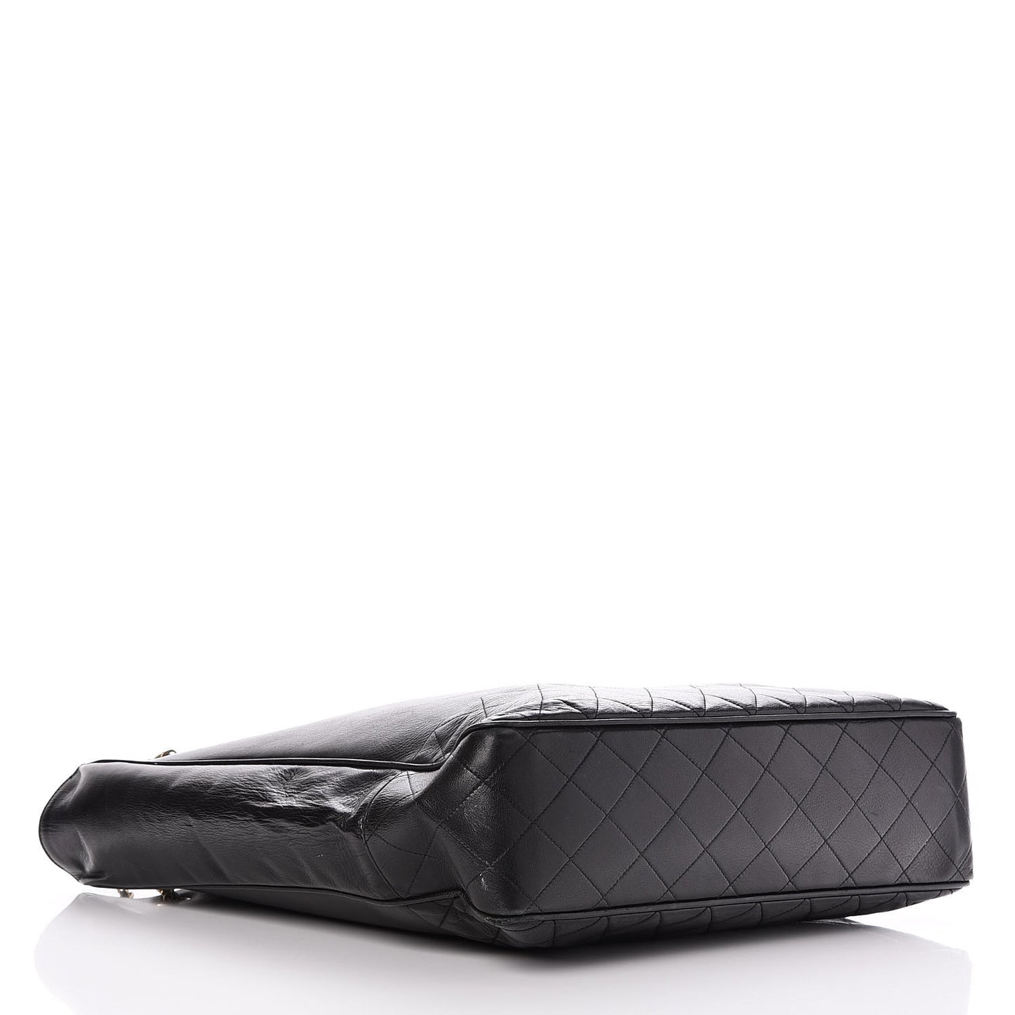 Lambskin Quilted Tote Black