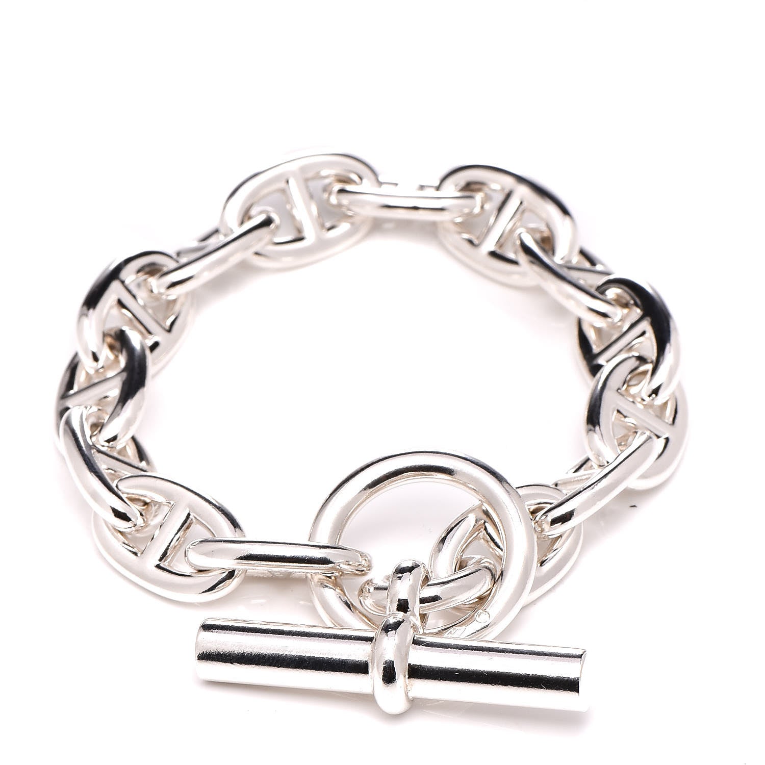 Hermes Sterling Silver Small Chaine D'Ancre Bracelet 3 of 5