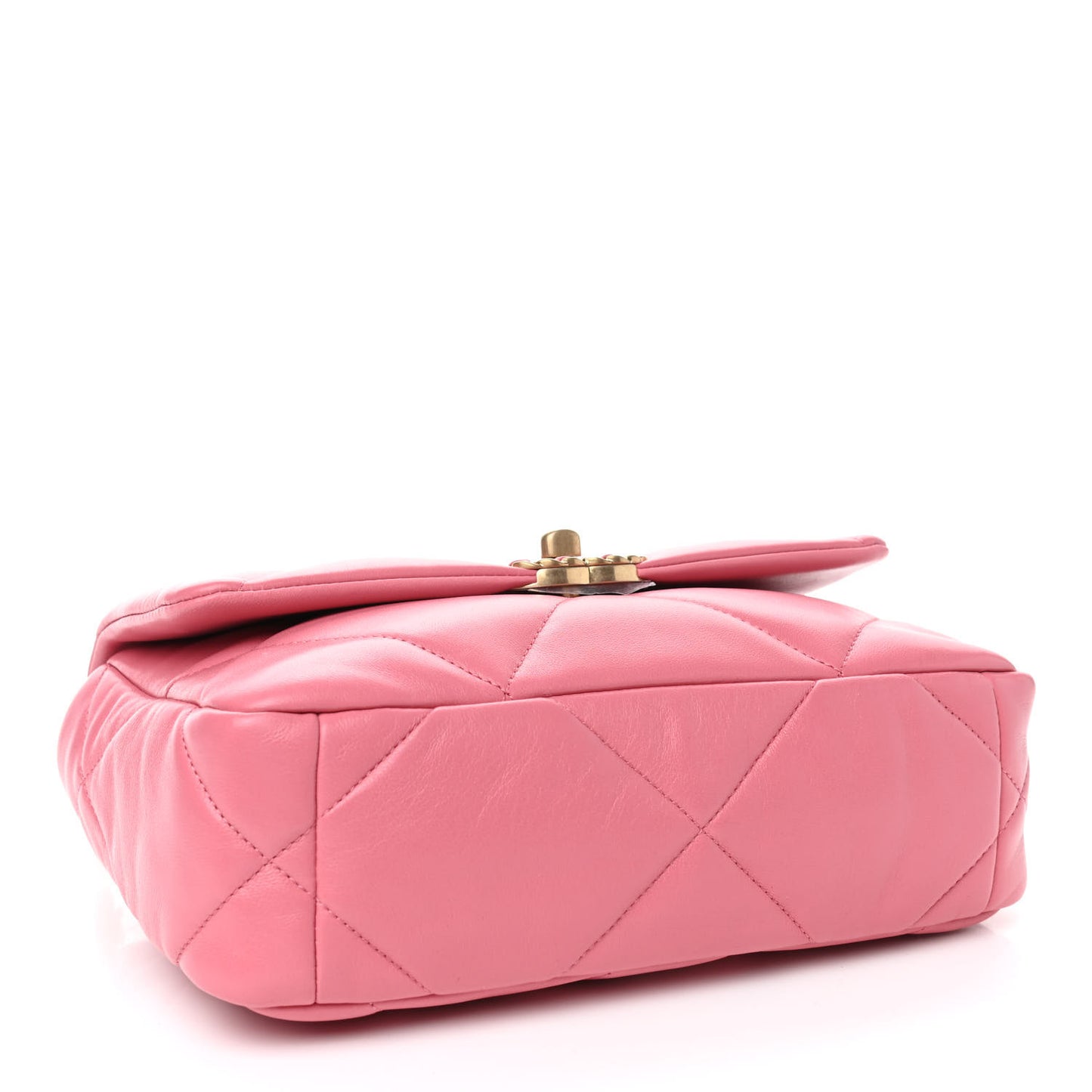 Lambskin Quilted Medium Chanel 19 Flap Pink