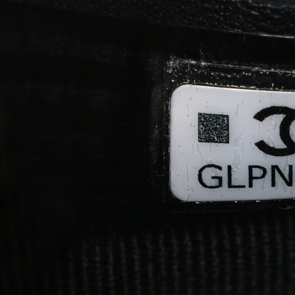Chanel Shiny Crumpled Calfskin Quilted Nano 31 Shopping Bag Black 7 of 11
