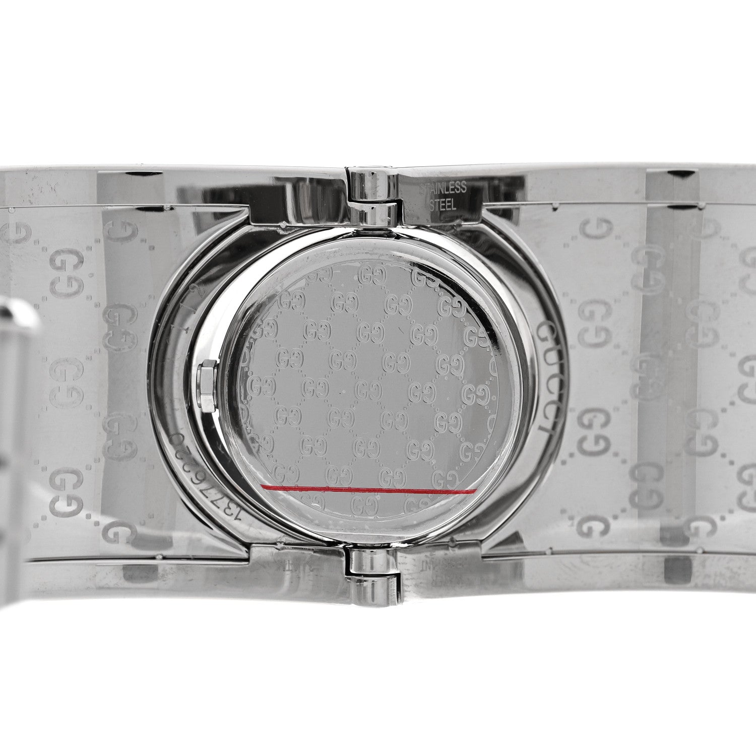 Gucci Stainless Steel Canvas 33mm Twirl Monogram Quartz Watch Brown 4 of 4