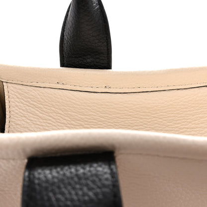 Marc Jacobs Grained Calfskin Small The Tote Bag Ivory Black 11 of 12