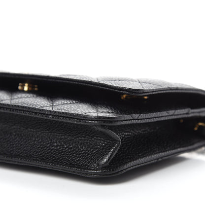 Chanel Caviar Quilted Wallet On Chain WOC Black 7 of 11