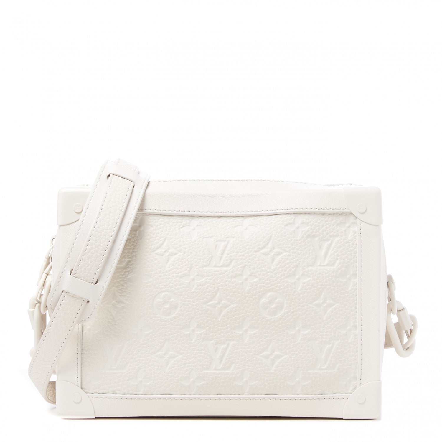 Louis Vuitton Taurillon Monogram Solar Ray Soft Trunk Powder White 1 of 9