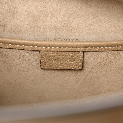 Celine Drummed Calfskin Nano Luggage Dune 6 of 14