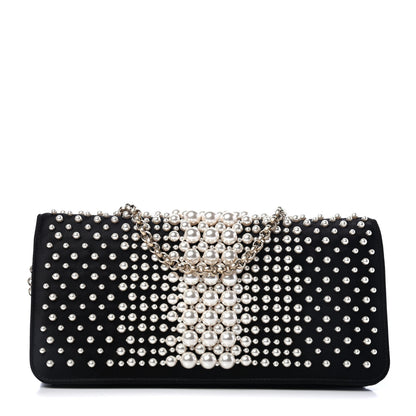 Chanel Satin Pearl Flap Black 1 of 4