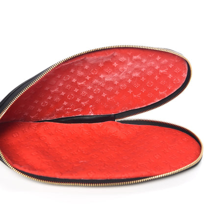 Louis Vuitton X SUPREME Lambskin Mens Hugh Slippers 8 Black 10 of 11