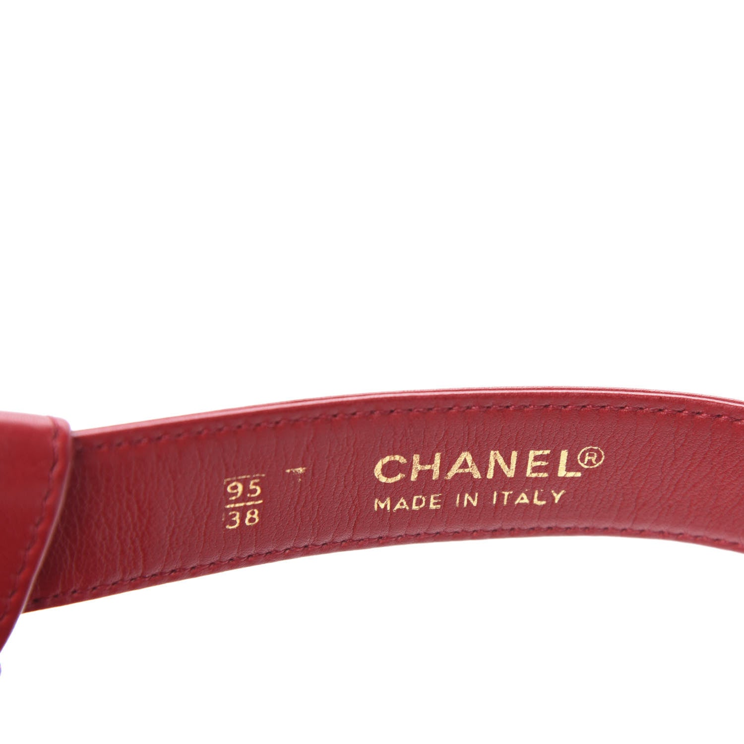 Chanel Lambskin Quilted Flap Waist Belt Bag 95 38 Red 11 of 12