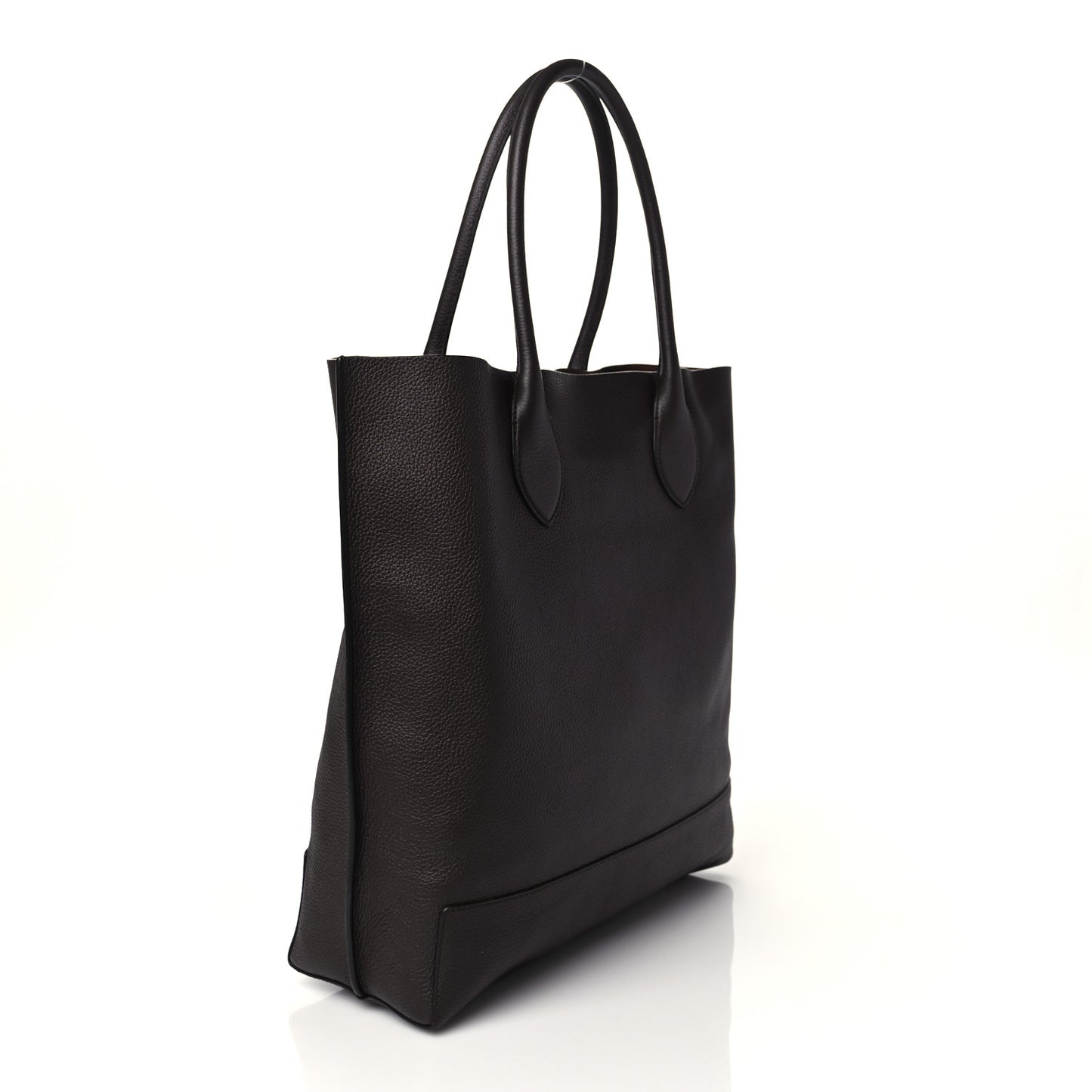 Classic Grain Calfskin Blossom Tote Oxblood