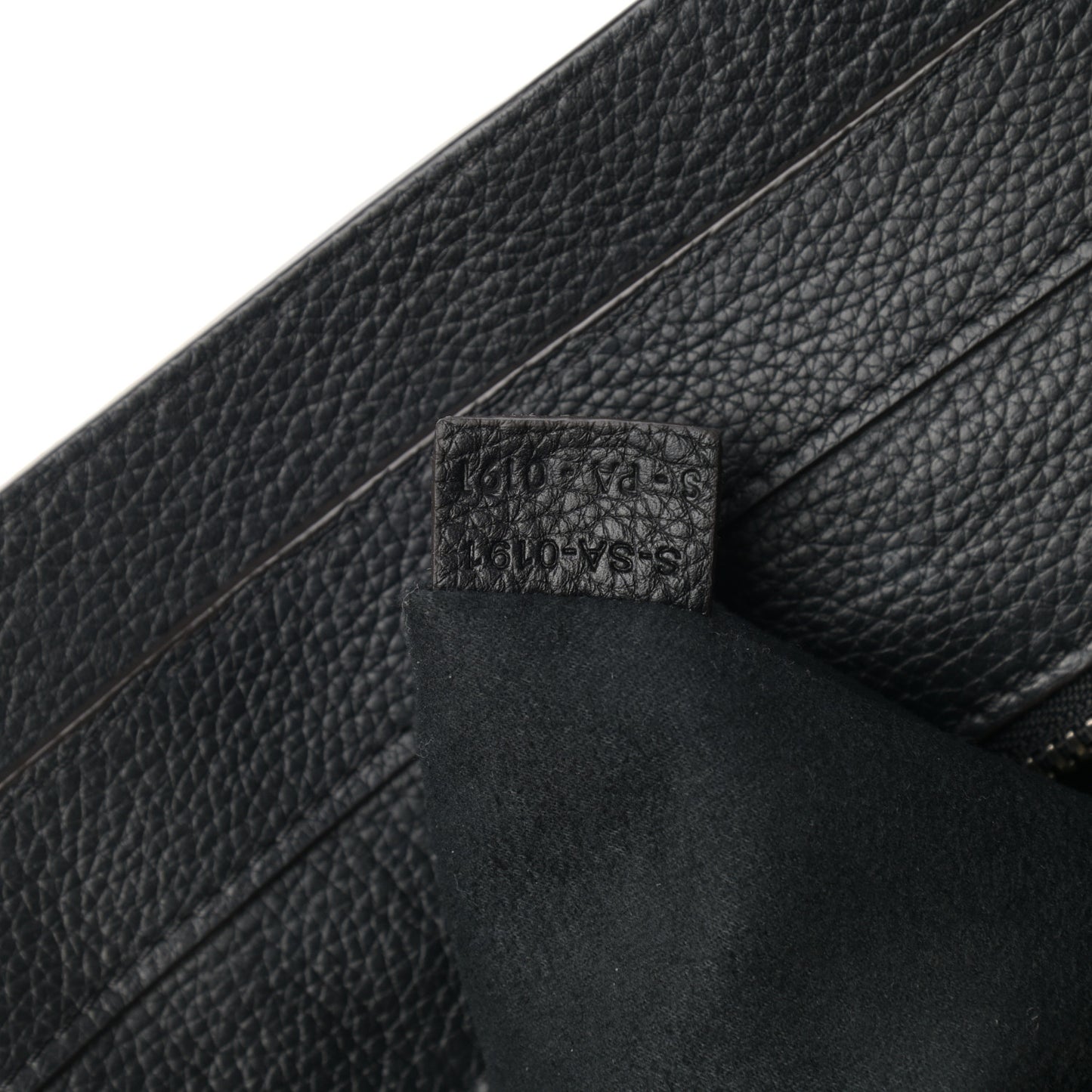 Drummed Calfskin Mini Luggage Black