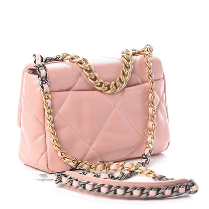 Chanel Goatskin Quilted Medium 19 Flap Light Pink 3 of 11