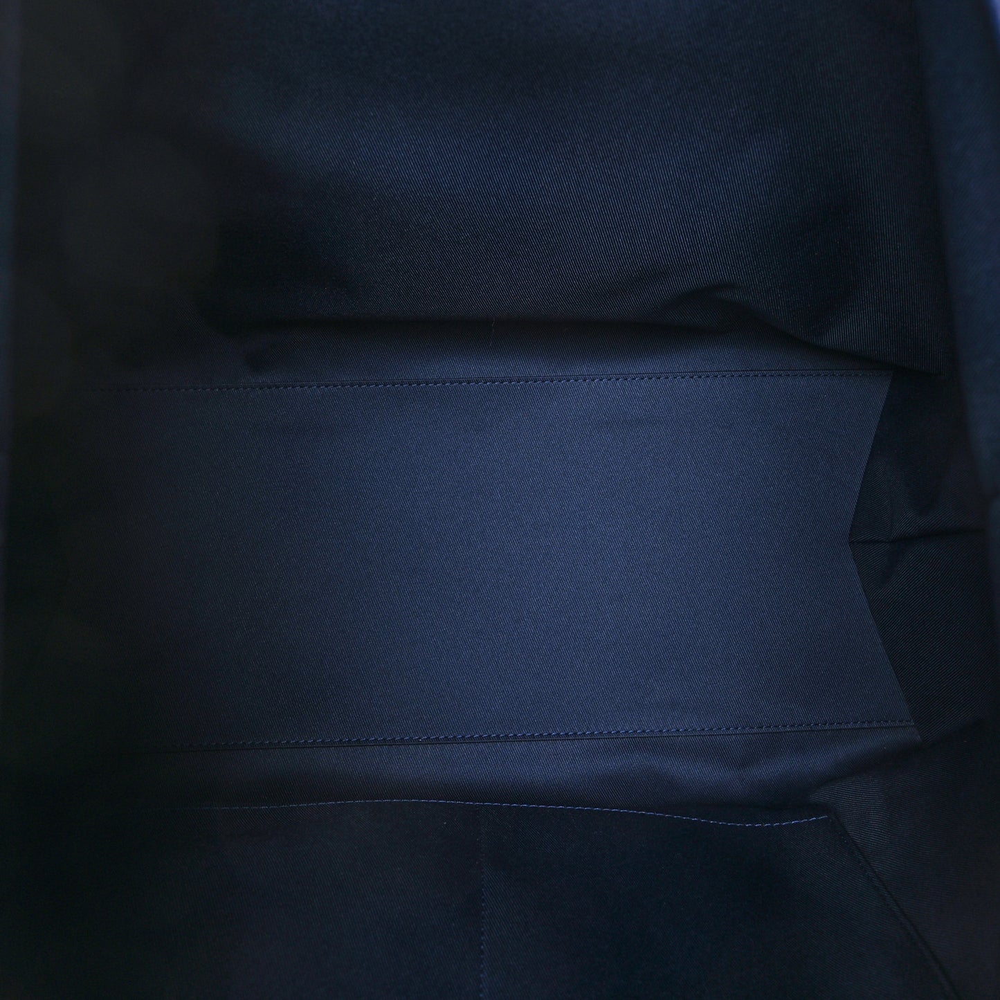 Cowhide Monogram Bandana Journey Tote Blue White