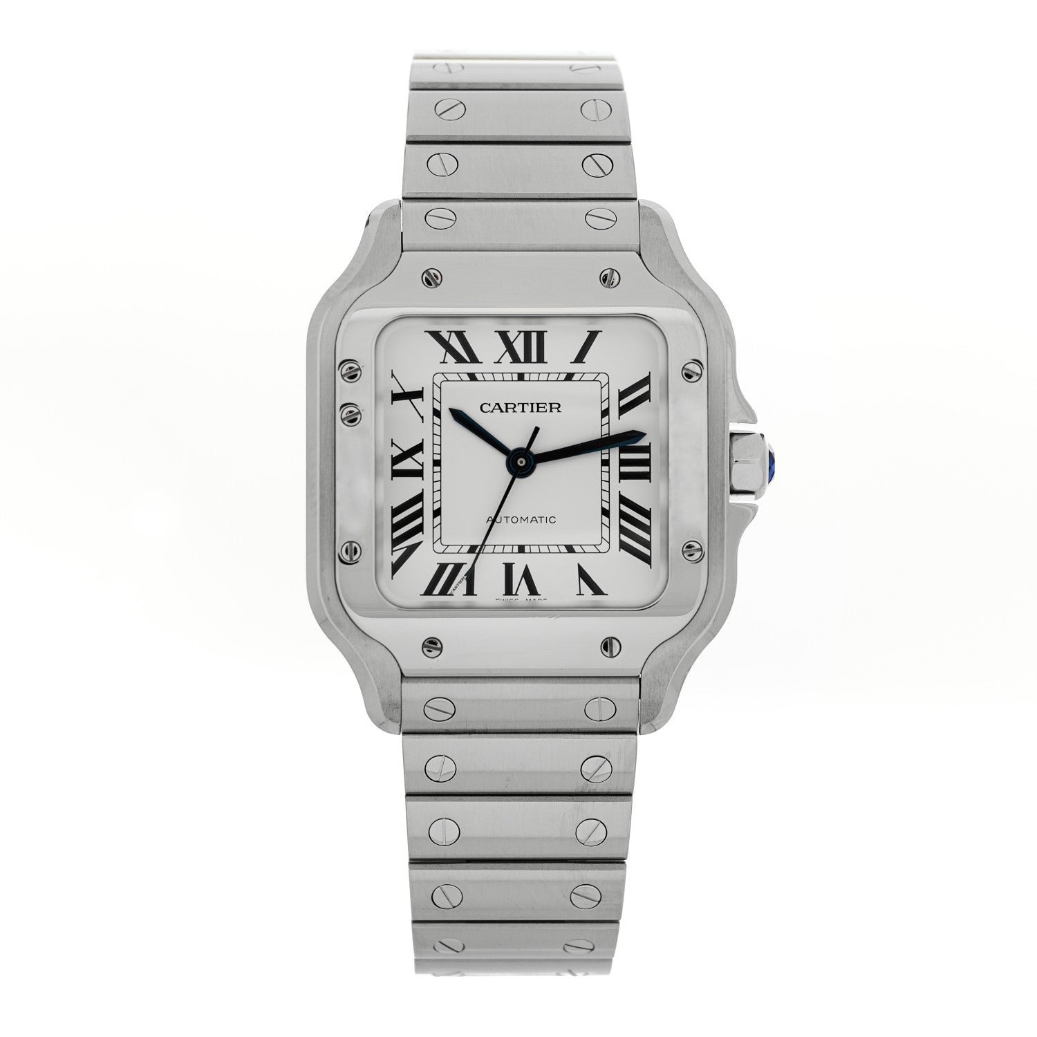 Cartier Stainless Steel 35mm Santos de Cartier Automatic Watch 1 of 5