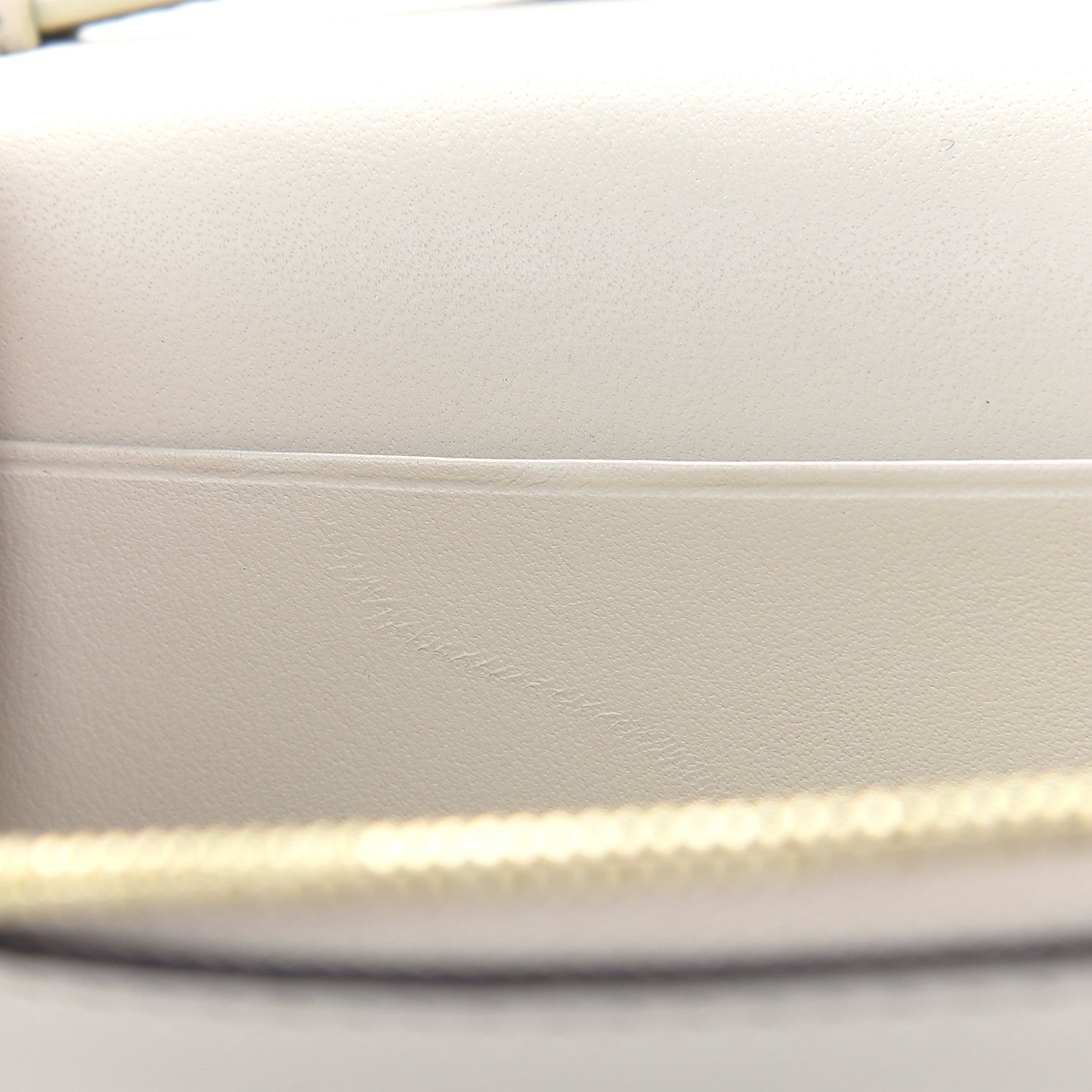 Celine Smooth Lambskin Frame Evening Chain Clutch Grey Storm 9 of 9