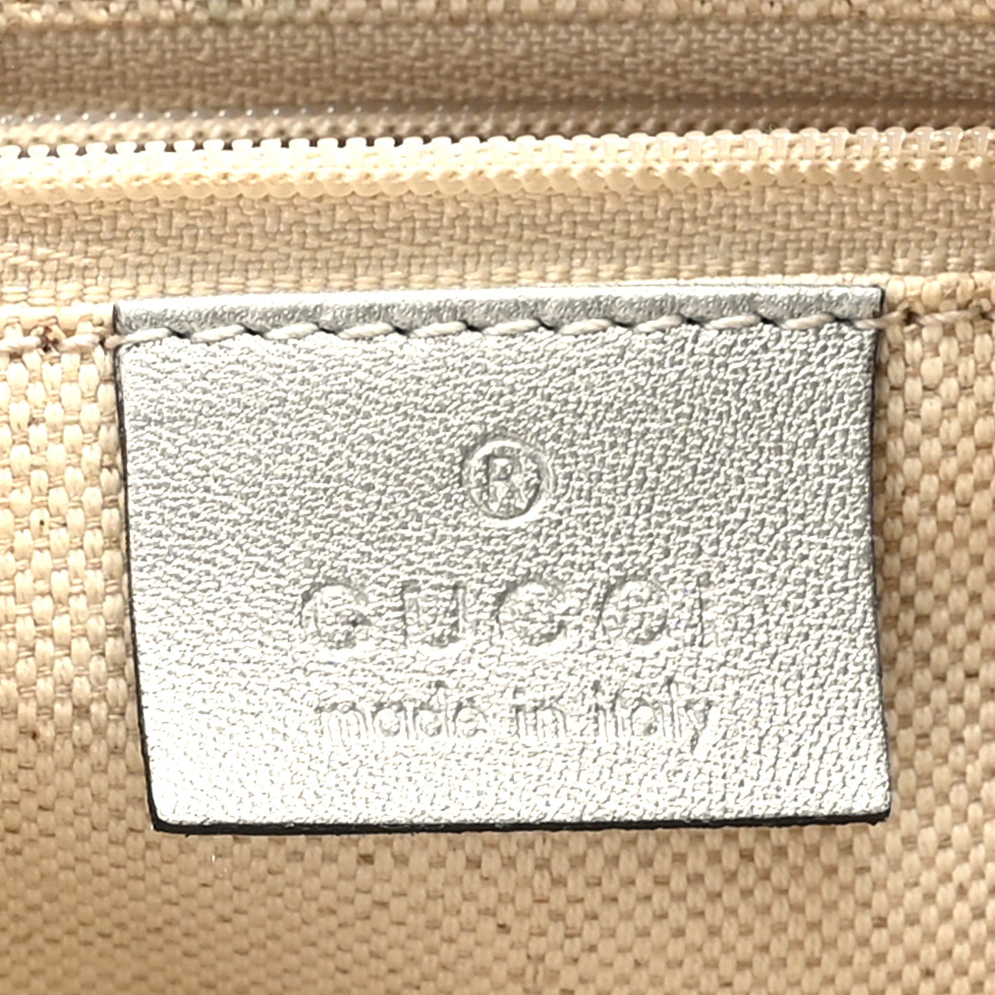 Metallic Guccissima Medium D Gold Hobo Silver