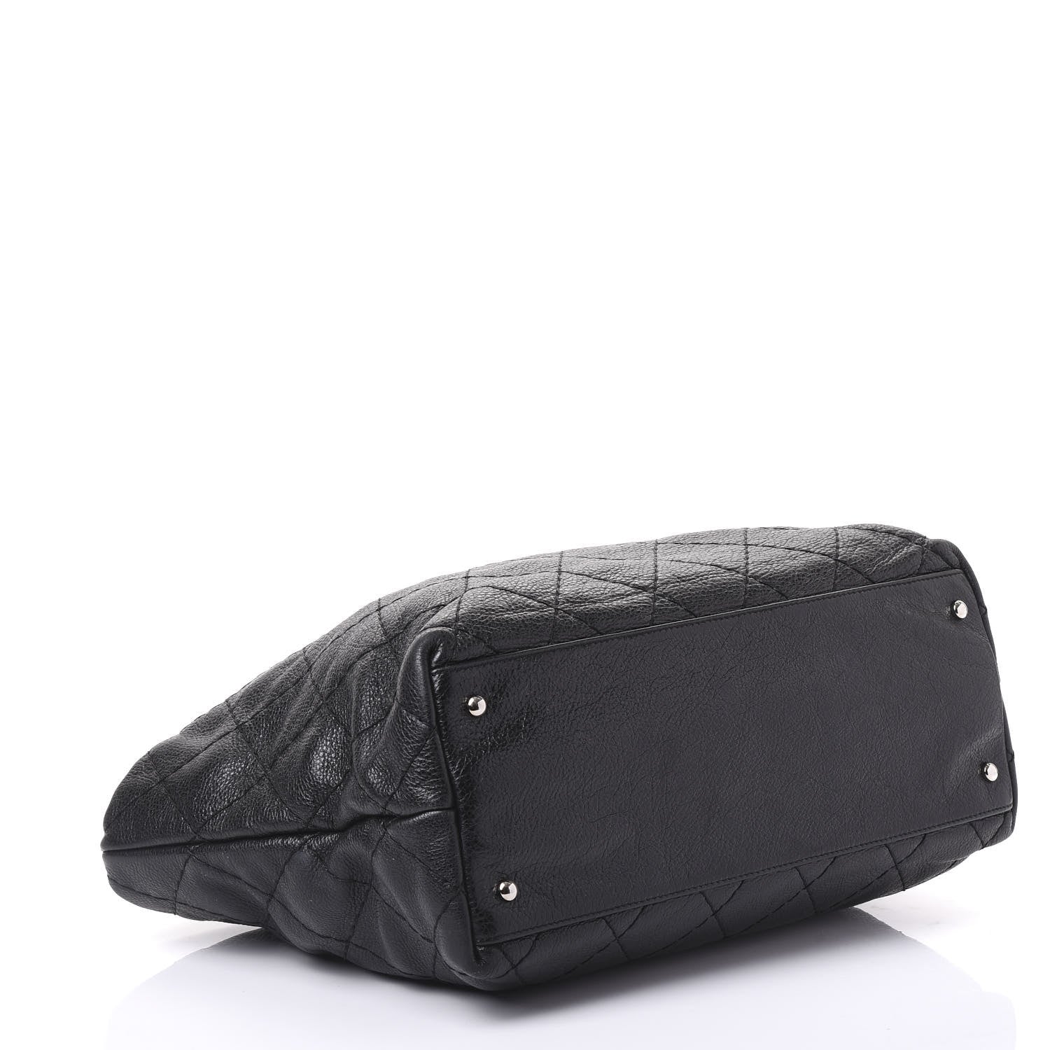 Chanel Glazed Calfskin Large On The Road Tote Black 3 of 11