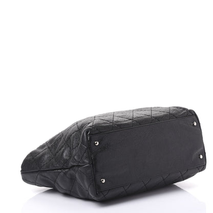 Chanel Glazed Calfskin Large On The Road Tote Black 3 of 11