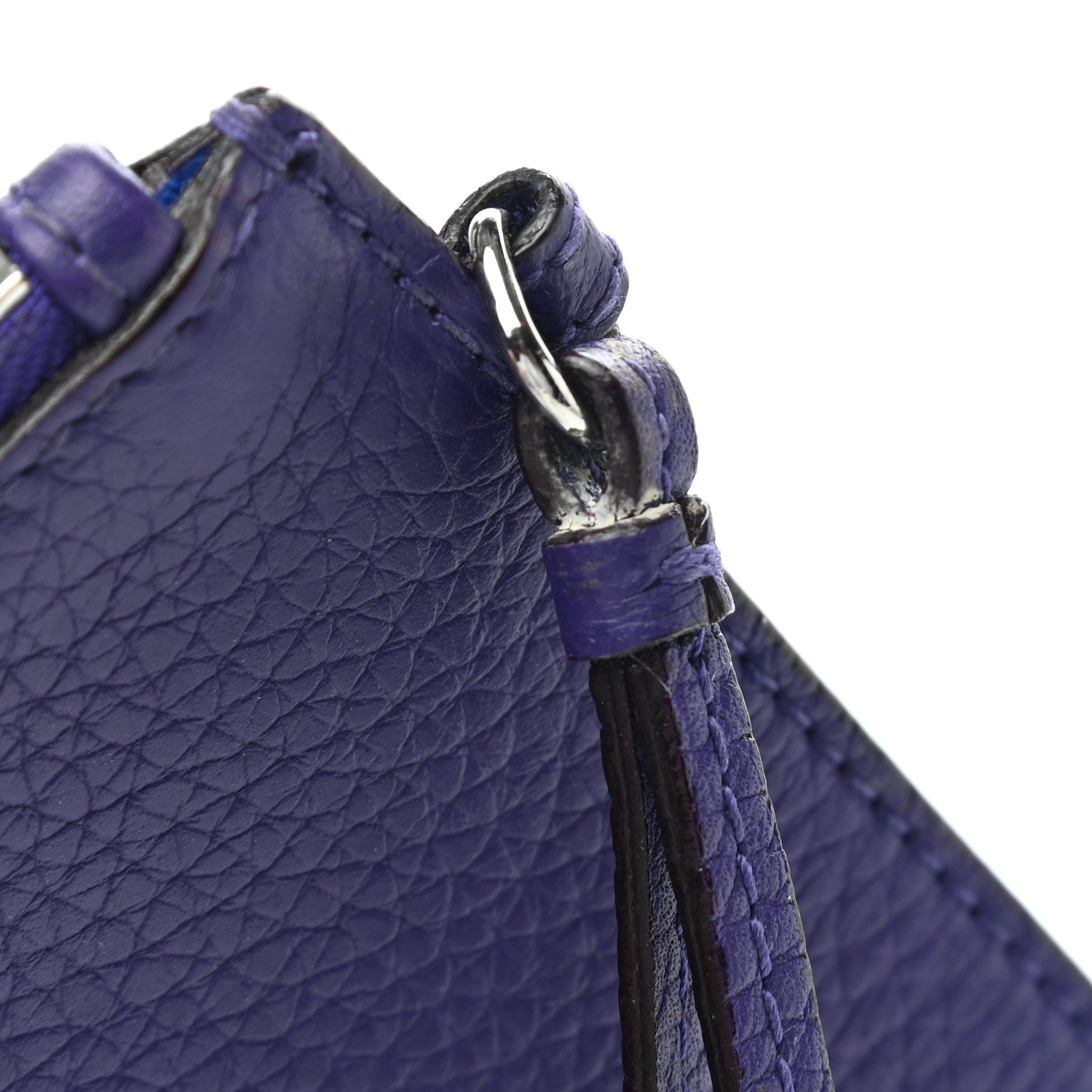 Christian Dior Bullcalf Diorissimo Pouch Purple 12 of 14