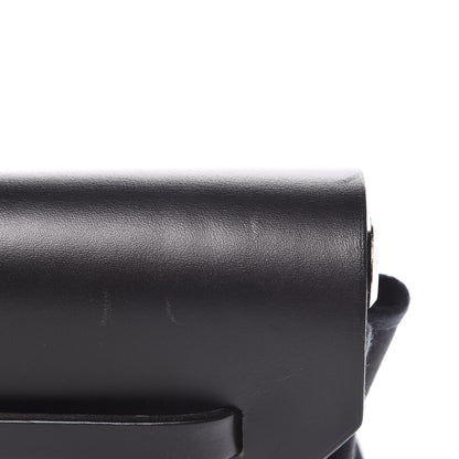 Hermes Toile Vache Calfskin Herbag 39 MM Black 12 of 24