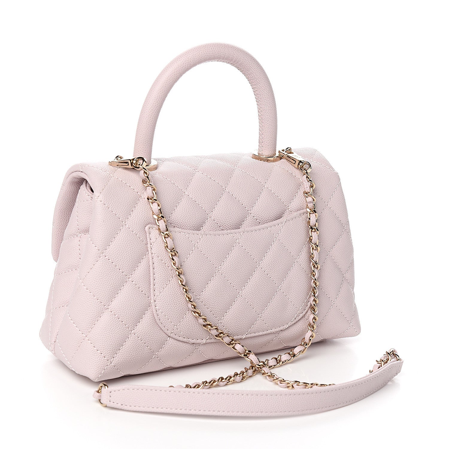 Chanel Caviar Quilted Mini Coco Handle Flap Lilas Lilac 2 of 10