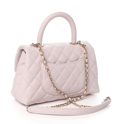 Chanel Caviar Quilted Mini Coco Handle Flap Lilas Lilac 2 of 10