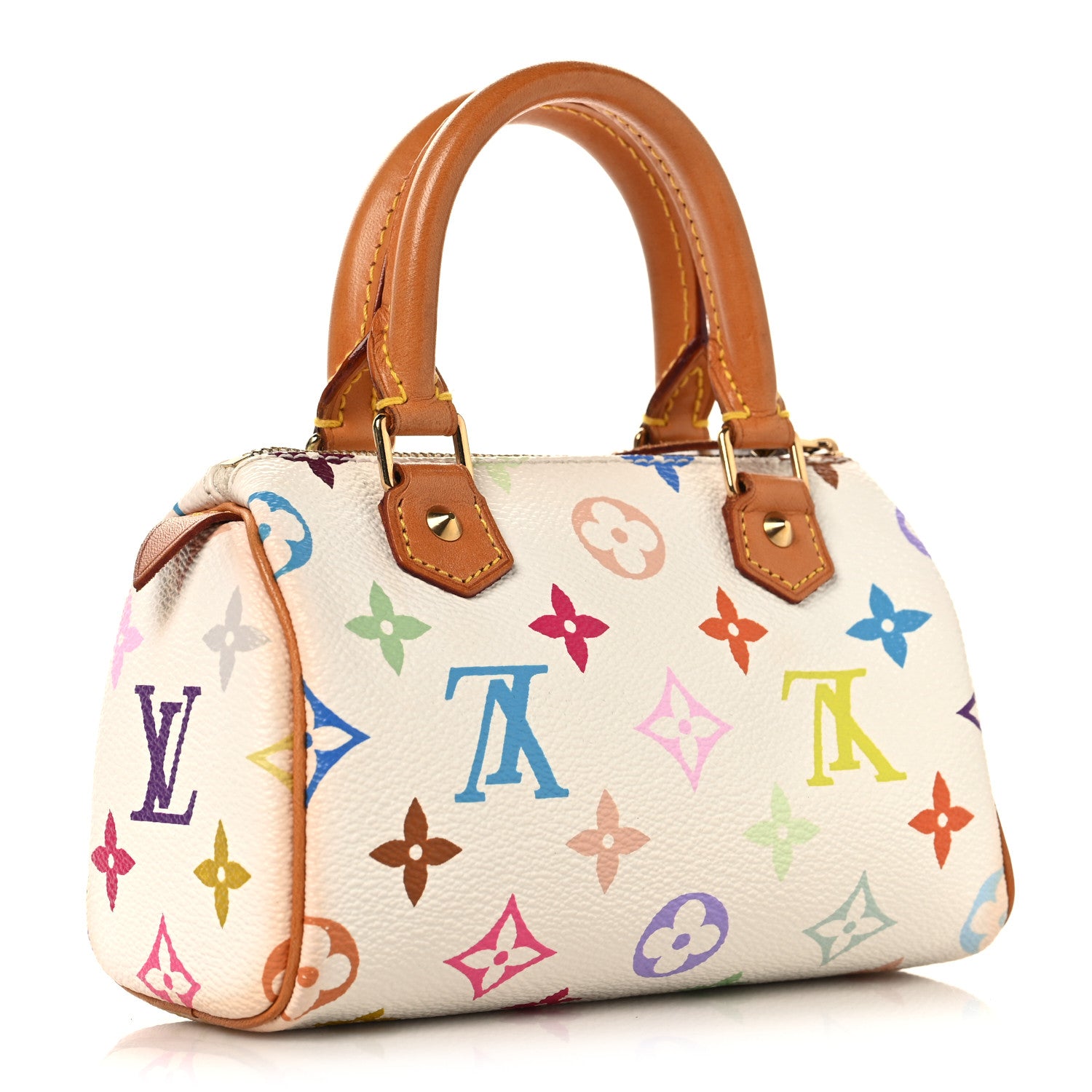 Louis Vuitton Monogram Multicolor Mini Sac HL Speedy White 3 of 7
