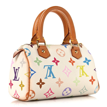 Louis Vuitton Monogram Multicolor Mini Sac HL Speedy White 3 of 7