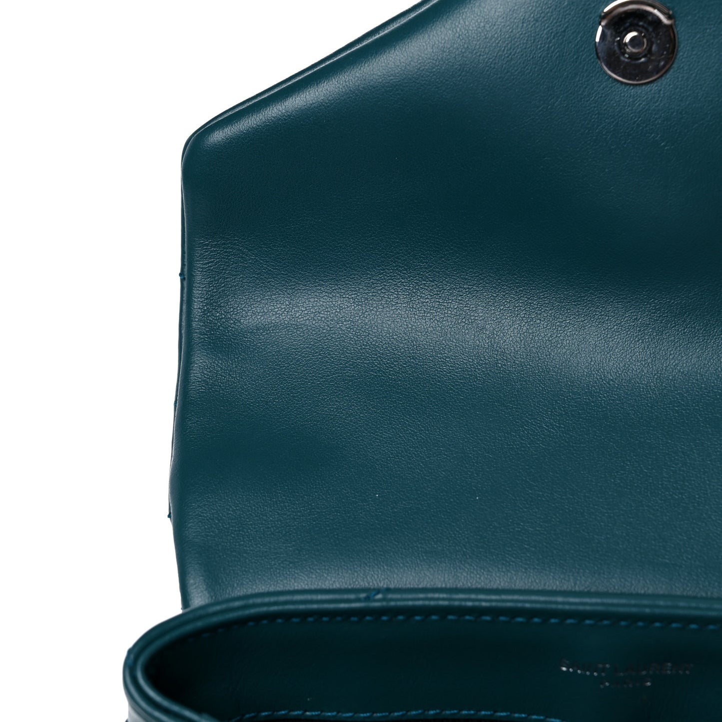 Calfskin Y Quilted Monogram Toy Loulou Satchel Dark Turquoise
