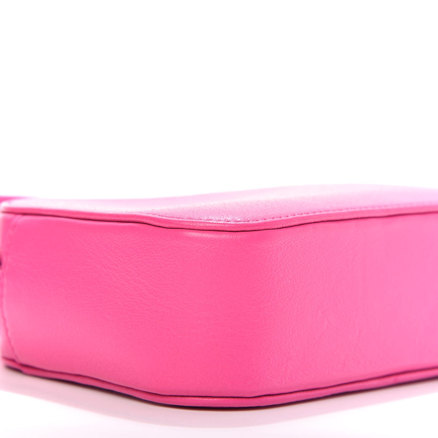 Calfskin Logo XS Everyday Camera Bag Acid Fuchsia Black