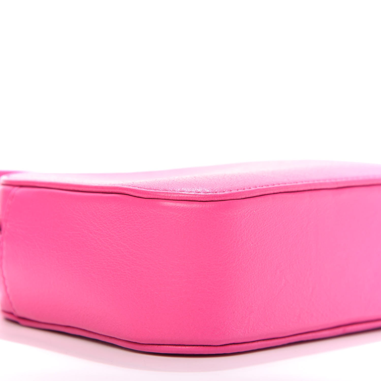 Balenciaga Calfskin Logo XS Everyday Camera Bag Acid Fuchsia Black 6 of 10