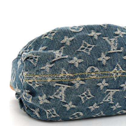 Louis Vuitton Monogram Denim Pleaty Blue 8 of 9