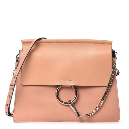 Chloe Calfskin Lambskin Medium Faye Shoulder Bag Rose Quartz 1 of 12