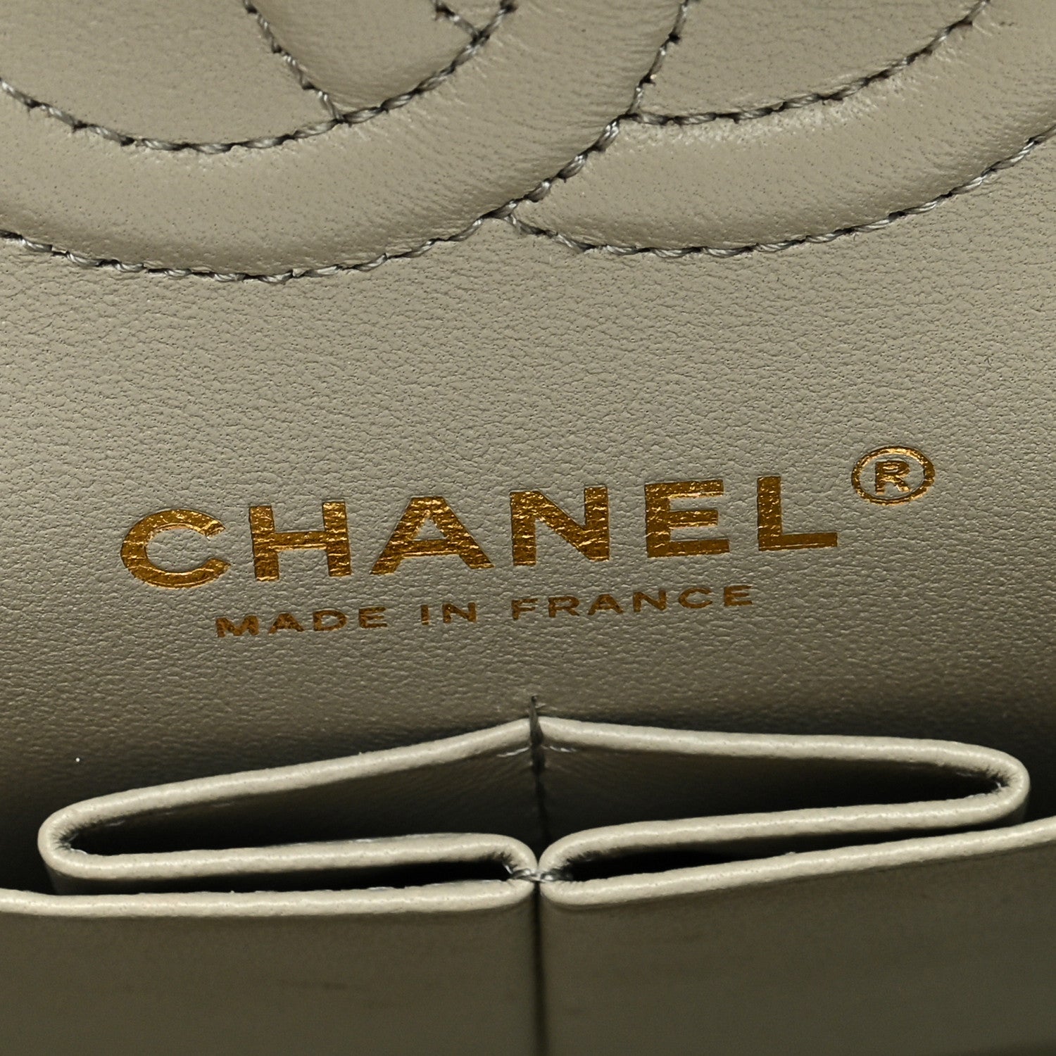 Chanel Lambskin Quilted Small Double Flap Grey 6 of 12
