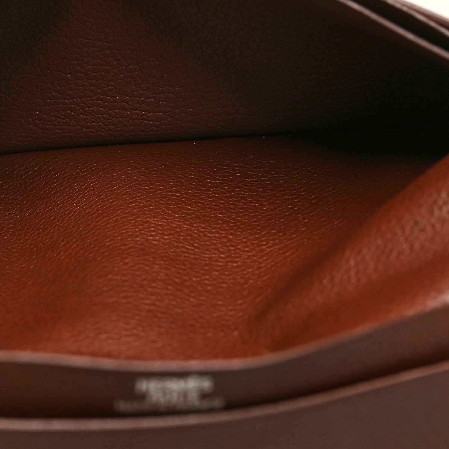 Hermes Evercolor Citizen Twill Long Wallet Chocolate 5 of 13