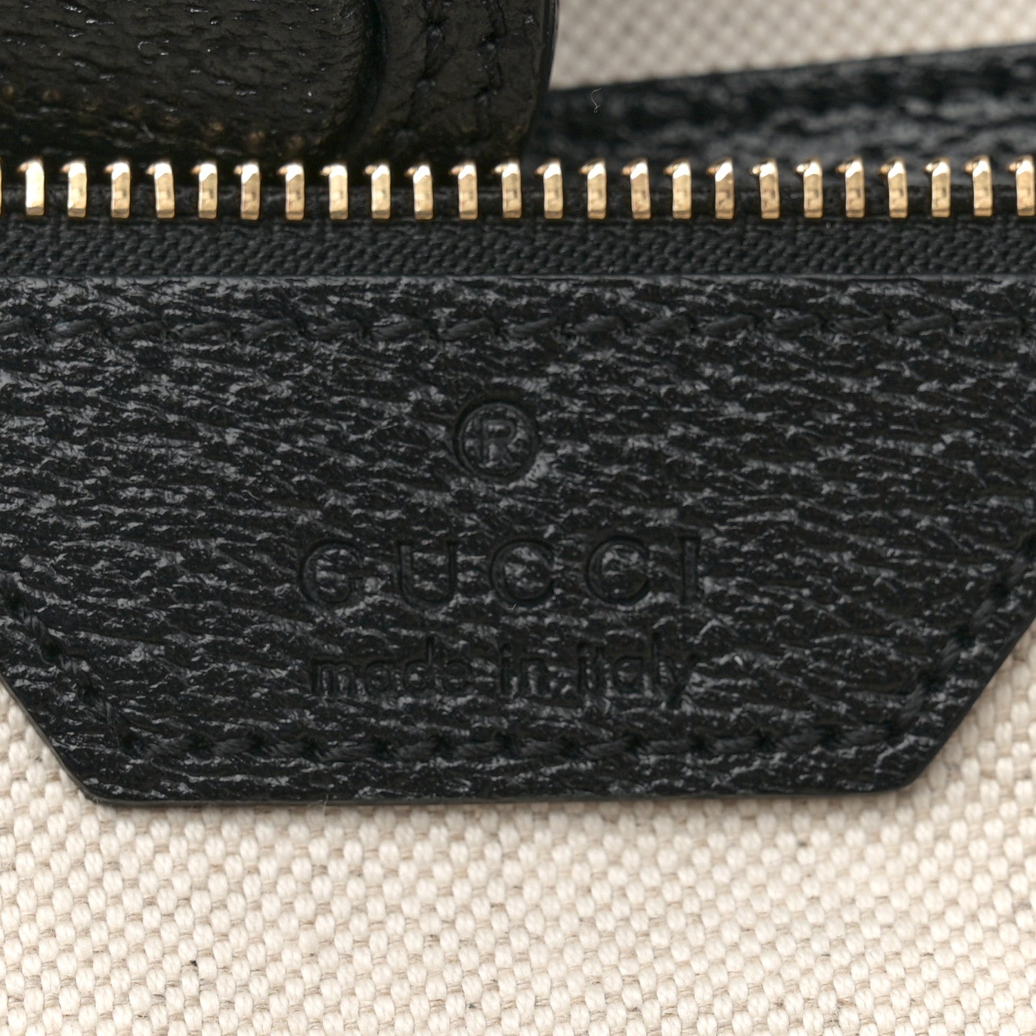 Gucci Jacquard Black Denim GG Monogram Medium Ophidia Shopping Tote Black Ivory 6 of 11