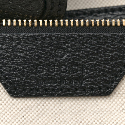 Gucci Jacquard Black Denim GG Monogram Medium Ophidia Shopping Tote Black Ivory 6 of 11
