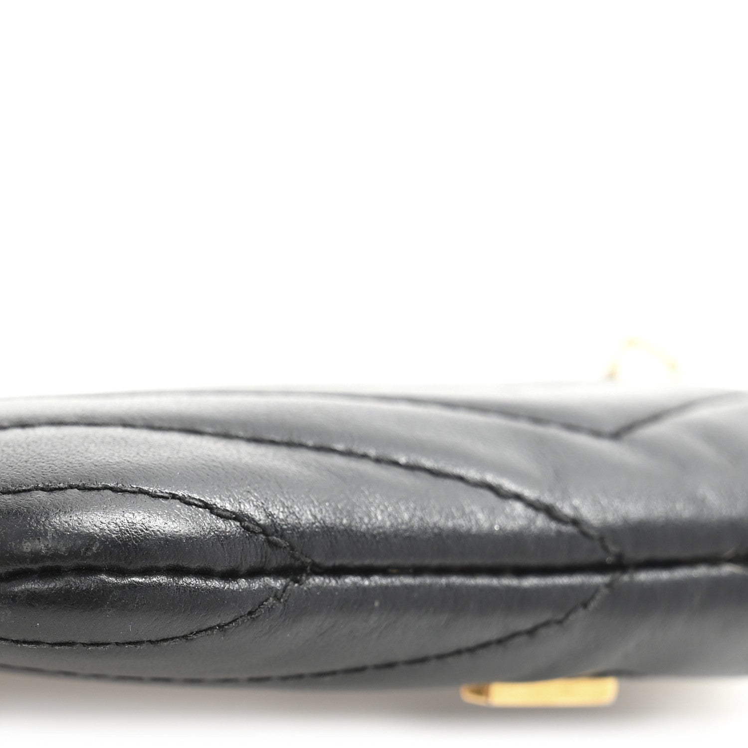 Saint Laurent Calfskin Matelasse Monogram Key Pouch Black 11 of 12