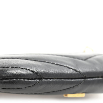 Saint Laurent Calfskin Matelasse Monogram Key Pouch Black 11 of 12